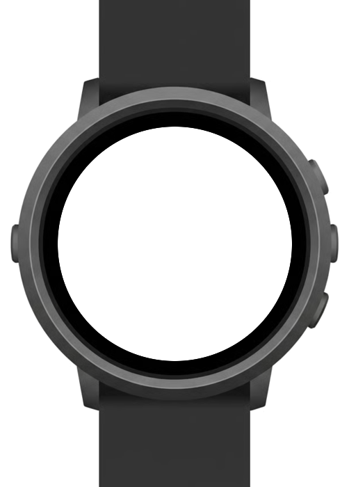 Pebble round watch mockup
